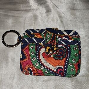Vera Bradley ID Holder Keychain Venetian Paisley